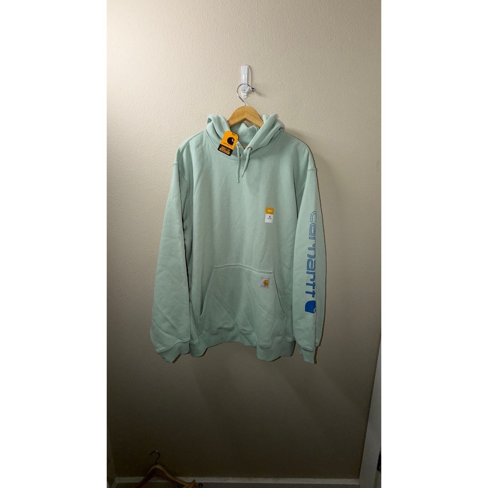 NEW Men's Carhartt Teal Hoodie Size XL